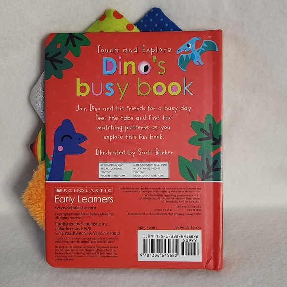 Scholastic Book Touch And Explore Dino's Busy Book - Picture 3 of 8